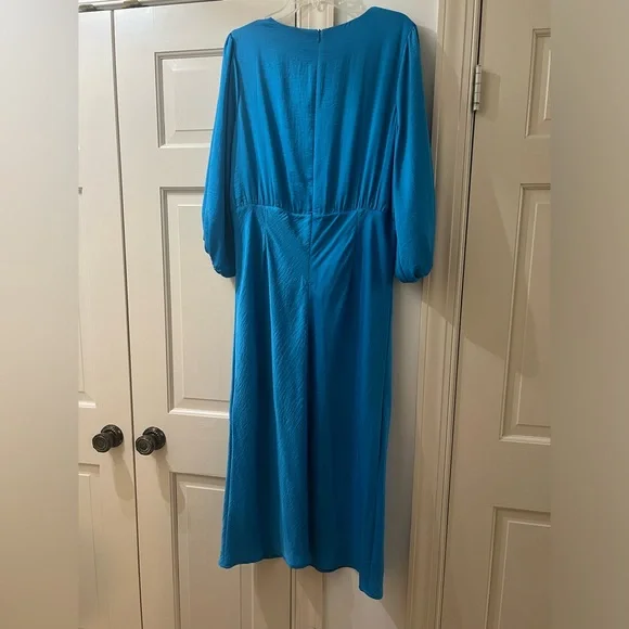 Skies Are Blue Vibrant Blue Midi Dress - Picture 3 of 8